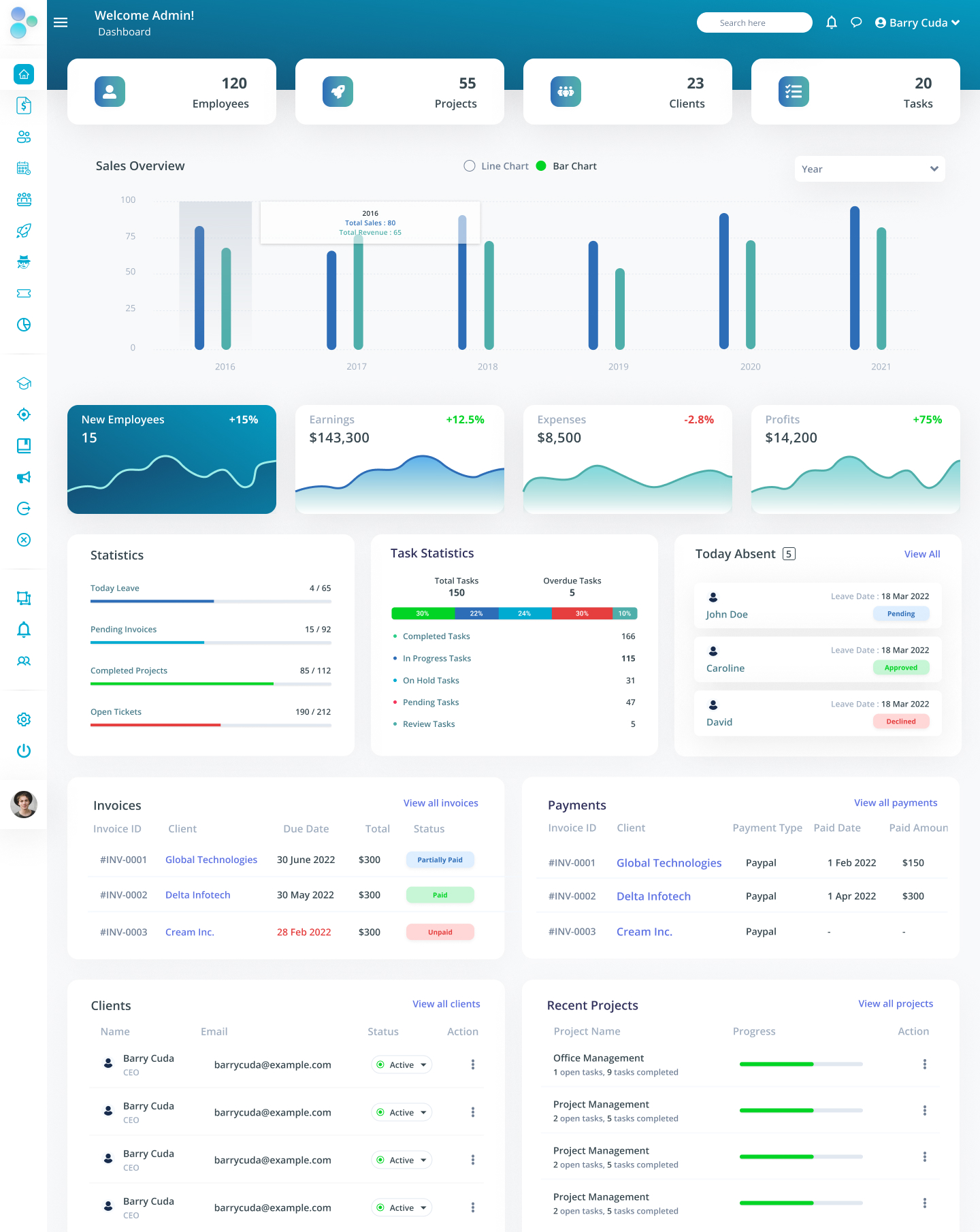 HR Management Web App