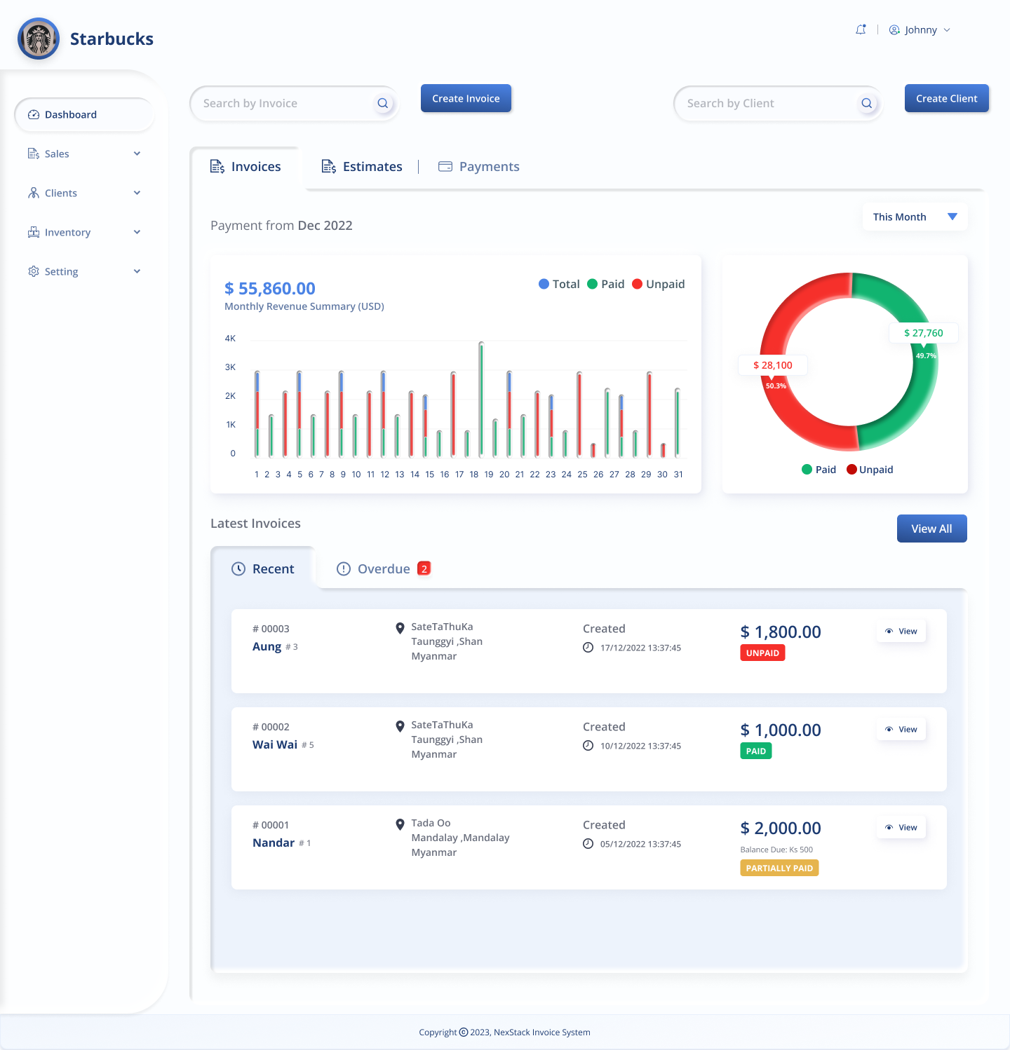 Invoice System App